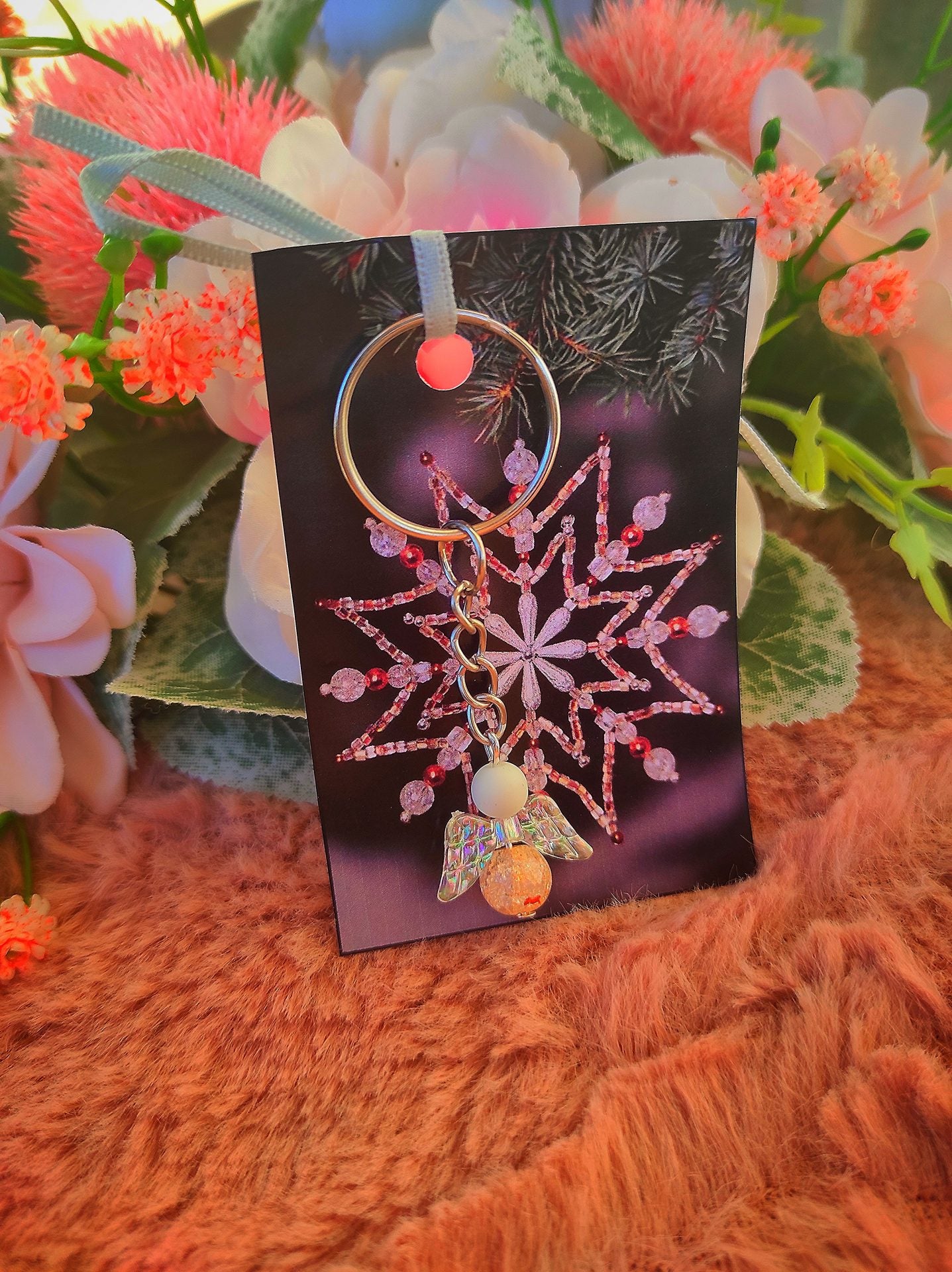 Hegyikristály angyalka bézs